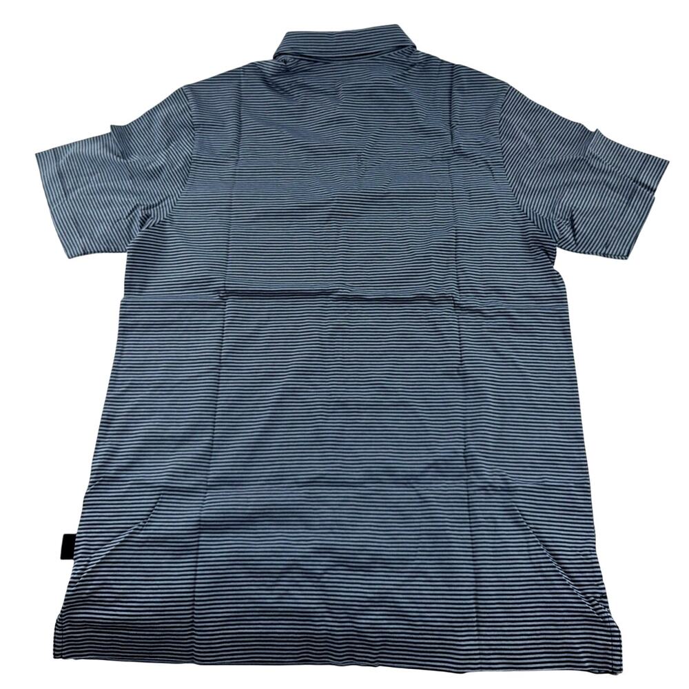 Patagonia Men's Fathom Stripe New Navy Chest Pocket Daily Polo Shirt Size M - Picture 7 of 9